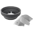 Sony Handycam DCR DVD105 Pro Digital Lens Hood (Collapsible Design) (37mm) + Stepping Ring 25 37mm + Nwv Direct Microfiber Cleaning Cloth. by Digital