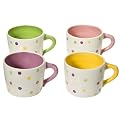 Polka Dot Mug Set of 4 - Assorted