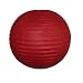 Party Paper Lantern-Round 12"-Luau Supplies- Oriental/Chinese Lamps - Red