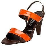 Butter Women's Citrus 2 Slingback Sandal,Brown/Orange Patent,6 B US