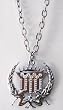 Silver Star CHROME CLASSIC OG WITH BLING Pendant Necklace