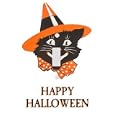 Happy Halloween Vintage Cat Decorative Switchplate Cover