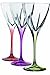 Fusion Crystal Multicolor Water Goblet Set