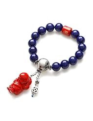 Honeystore Girls Silver Cinnabar Lasurite Stretch Bracelet Color Multicolor