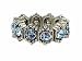 Ring - R24 - Swarovski (tm) Crystal Stretch - Size Lg ~ Lt. Sapphire