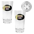 Pittsburgh Pirates 2pc Pint Ale Glass Set with Baseball Bottom - Oval Logo MLB Baseball