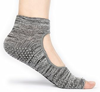 Free Toes Socks for Yoga, Barre, and Pilates, 2 Pairs, Open-Top
