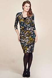 Per Una Crossover V Neck Geometric Print Dress