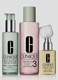 Clinique 3 Steps system for Oily / Oily Combination Skin Set: dramatically moisturizing Gel 4.2 oz / 125 ml + Clarifying Lotion 3 13.5 oz / 400 ml + Liquid Facial Soap Oily Skinild 6.7 oz / 200 ml