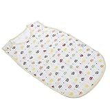 KingFly 64*39ｃｍソフト厚いキノコ柄 ベビー幼児眠りバッグ　押さえつけスナップファスナー