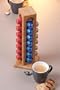 DISPENSER PORTA CAPSULE CAFFE' NESPRESSO da 28 pezzi in legno