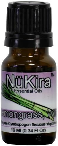 Lemongrass, Wild Essential Oil (Cymbopogon flexuous stapf/citratus) Therapeutic Grade By NuKira (10 Ml) by NuKira