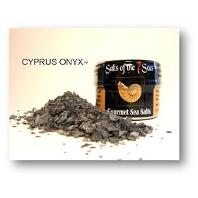 Cyprus Onyx Pyramid Sea Salt in Artisan Can
