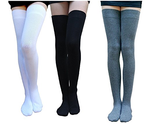 Chalier Knee High Socks Over Knee Socks Thigh High Socks Thigh Socks for Women