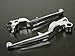 TMS Chrome Brake Clutch Levers for 1996-2010 Harley Softail Dyna Sportster Touring