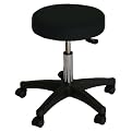 Adjustable Massage Rolling Stool - Onyx/ Black