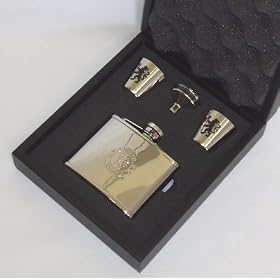 Chelsea F.C. Official Crested Hip Flask Box Set