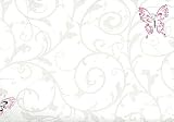 White Butterfly Kisses Wallpaper