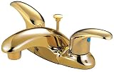 Elements of Design EB6622LL Legacy 4 Centerset Bathroom Faucet, Polished Brass