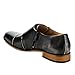 UV SIGNATURE EA27 Men's Chic Cap Toe Monk Strap Dress Shoes Run Half Size Big