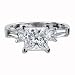 1.70 CT E VS1 PRINCESS DIAMOND RING 18k WHITE GOLD