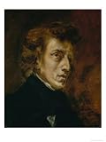 Frederic Chopin (1809-1849), Polish-French Composer Art Giclee Poster Print by Eugene Delacroix, 18x24