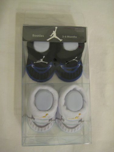 Nike Jordan Girl Boy Baby Infant 3-6 Months Black/blue and White/light Blue/grey with Jumpman23 Local One Set New