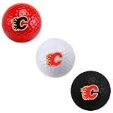 NHL Calgary Flames 3-Ball Tri-Color Golf Ball Set