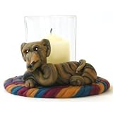 Whippet Cozy Up Votive-Brindle