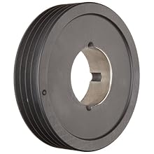 Martin Hi-Cap TB Sheave, 3V Belt Section, 4 Grooves, Class 30 Gray Cast Iron
