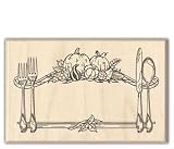 Inkadinkado Mounted Stamp Thanksgiving Name Plate - For Scrapbooking, Card Making & Craft Projects