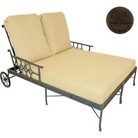 Windham Castings Provence Casual Back Double Chaise Lounge Frame Only, Sheffield by Windham Castings