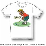 Golf Bear - Teddy Bears Women's Cut T-Shirt