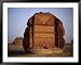 Qasr Farid Tomb, Carved from Single Large Outcrop of Rock, Madain Salah, Al Madinah, Saudi Arabia Styles Framed Art Poster Print by Tony Wheeler, 49x39