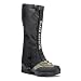 Black Crystal Hiking Gaiters Waterproof Nylon Men's Black Size Large