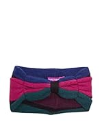 Alice Hannah Cinta Colour Block Bow (Azul / Magenta / Verde)