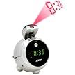 Jense AM/FM Projection Clock Radio - Silver (JCR-222)
