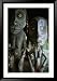 Ancestoral Carvings in the Men's Spirit House in Parembei Village, East Sepik, Papua New Guinea Collections Framed Photographic Poster Print by Jerry Galea, 33x45