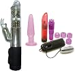 Tantrica Phthalate Free Clear 7 Function Bunny Rabbit Vibrator Pearl Adult Anal Sex Toy Kit