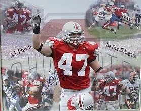 AJ Hawk signed Ohio State Buckeyes 16x20 Photo Collage