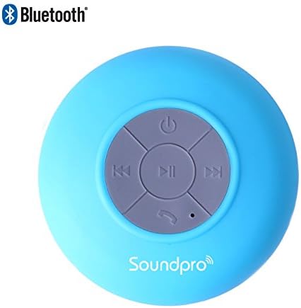 IBSound Waterproof Bluetooth Shower Speaker - Portable / Wireless Handsfree Speaker - Work with iPhone 5, 5s, 4s, 4, iPod, iPad, Samsung Galaxy S4, S5, Note 3, 2, Tablets, MP3, Notebooks, Laptop, PC and Other Smartphones - 1 Year Warranty