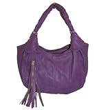Tassel Hobo Handbag (Purple)