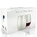 SerialDrinkers Silicone Wine Glass Set | Designed in USA | Includes 2 Versatile Lightweight 12 oz Cups | Flexible & Unbreakable Clear White Color Glasses | Made with German Food Grade, Nontoxic