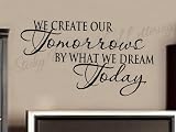 We create our vinyl wall lettering words sticky art home decor quotes stickers decals