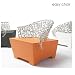 sculpture on socle easy chair by brand von egmond