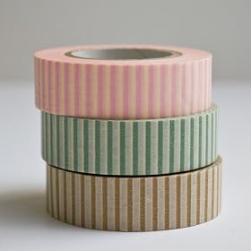 MT Classiky Washi Tape 3x Candy Stripes. D.