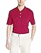 adidas Golf Men's Climacool 2-Color Pencil Stripe Polo Shirt, Unity Pink F/Black, Medium