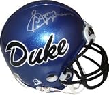 Sonny Jurgensen signed Duke Blue Devils Replica Mini Helmet