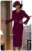 Plum Suit, Womens Full Figured Embroidered Dressy Suits (7686)