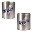 Los Angeles Dodgers MLB 2pc Stainless Steel Can Holder Set- Primary Logo
